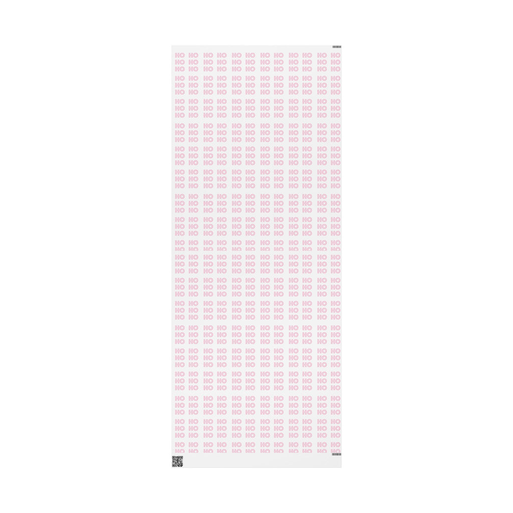 Pink HO HO HO Christmas Wrapping Paper - Aesthetic Pinkmas Gift Wrap | Cute Coquette Holiday Paper